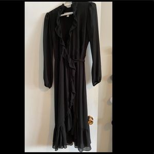 Michael Kors Black Wrap Dress